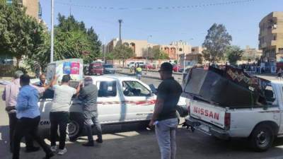 جهاز مدينة العبور: ضبط 6 تروسيكل نباشين و2 سيارة مخالفة ورفع إشغالات الطرق