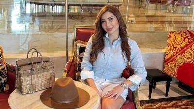 بـ شورت أبيض.. نسرين طافش تخطف الأنظار في أحدث ظهور من دبي
