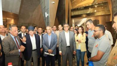 فودة والنجار يتابعان استعدادات الطرق والمحاور المؤدية الي المتحف المصري الكبير