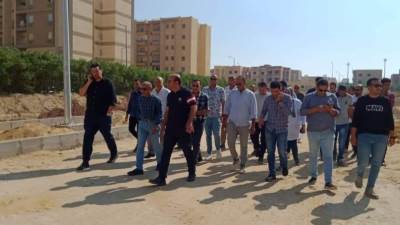 رئيس جهاز حدائق أكتوبر يواصل جولات تفقد المشروعات بالمدينة ومتابعة معدلات التنفيذ