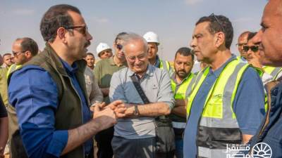 "الغنام" يطلب مضاعفة العمالة والمعدات لإنهاء أعمال البنية التحتية بالدلتا الجديدة 