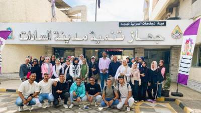 رئيس جهاز مدينة السادات يستقبل وفدًا من جامعة عين شمس 