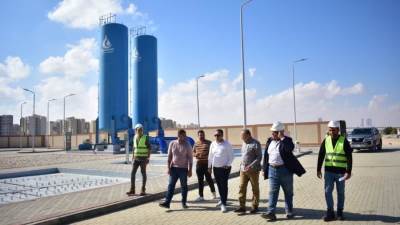 رئيس جهاز العلمين الجديدة يتفقد منظومة محطات الرفع بالمدينة