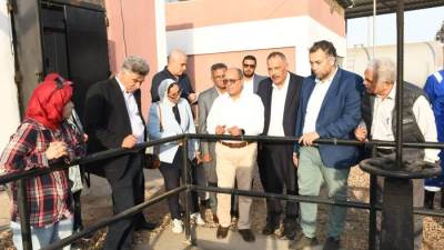 رئيس القابضة لمياه الشرب والصرف الصحي يتفقد محطات بورسعيد 