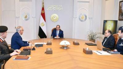 الرئيس السيسي يتابع مستجدات المسار الناقل للمياه لمحطة الدلتا الجديدة