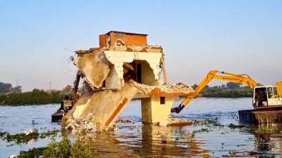 الري: إزالة ٣٢٧ حالة تعدٍ على مجرى نهر النيل بفرع رشيد