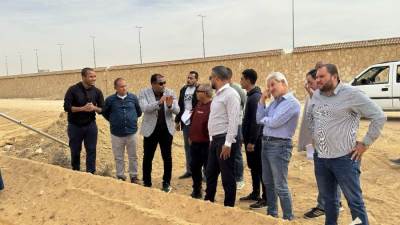 رئيس «العبور الجديدة» يستقبل معاون نائب رئيس هيئة المجتمعات لمتابعة البنية التحتية