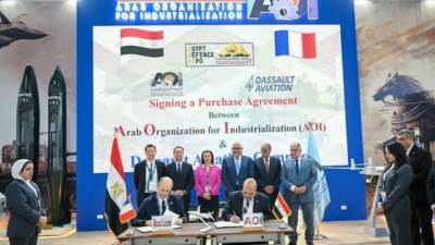 شراكة بين "الهيئة العربية للتصنيع" و"داسو" الفرنسية لتعزيز الصناعات الدفاعية