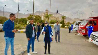 أسماء مخلوف تستعرض خطة النظافة الشاملة بمدينة السويس الجديدة