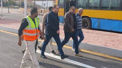 رئيس جهاز مدينة الشروق يتابع اللمسات النهائية لتطوير الموقف العام 