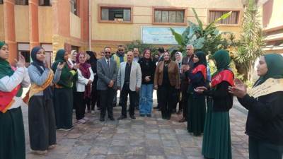 وكيل المديرية يشهد احتفالات اليوم العالمي للغة العربية بإدارة الوايلى التعليمية