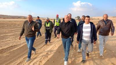 رئيس جهاز مدينة الشروق يتابع أعمال التطوير داخل محطة المعالجة الثلاثية 