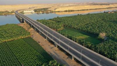 محور الفشن الحر.. نقلة نوعية في حركة النقل ببني سويف (صور)