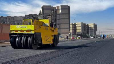 الإسكان: التجهيز لبدء رصف طريق R4 بمدينة حدائق أكتوبر