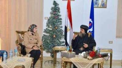  رئيس جهاز السويس الجديدة تهنئ الأقباط بعيد الميلاد المجيد 