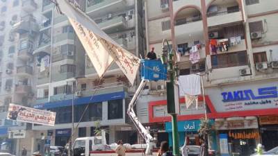 محافظ أسيوط: حملات مكثفة لإزالة اللافتات والإعلانات المخالفة