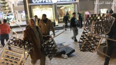 جهاز العاشر من رمضان ينفذ حملة مسائية موسعة لإزالة الإشغالات والتعديات بالمدينة