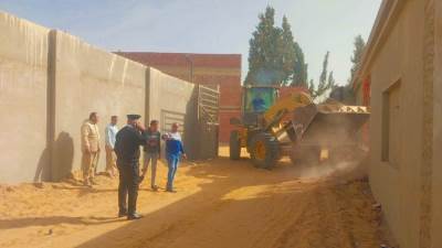 جهاز العبور الجديدة يزيل 3 مبانٍ مخالفة بمساحة 24 فدانًا 