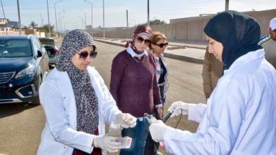 جهاز السويس الجديدة ينفذ حملة رقابية لسحب وتحليل عينات صرف المصانع