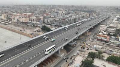 عاجل.. بدء التشغيل التجريبي لكوبري العامرية المتقاطع مع القطار الكهربائي السريع