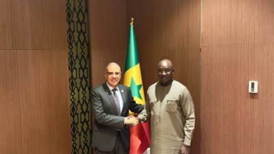 الدكتور سويلم يلتقي وزير المياه السنغالي على هامش "الاجتماع التحضيري لمؤتمر الأمم المتحدة للمياه"