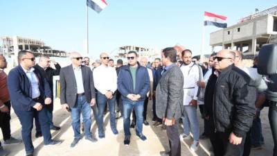 وزير الإسكان يتفقد محطة PS3 لرفع مياه الصرف وبحيرات "نيو مارينا" والبوغاز بمارينا