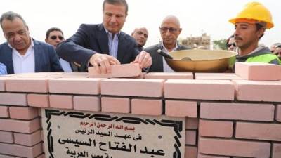 وزير الزراعة يضع حجر الأساس لإعادة تأهيل محطة بحوث الصحراء بالشيخ زويد