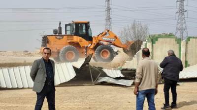 جهاز النوبارية الجديدة يزيل تعديات على مساحة 252 ألف متر مربع