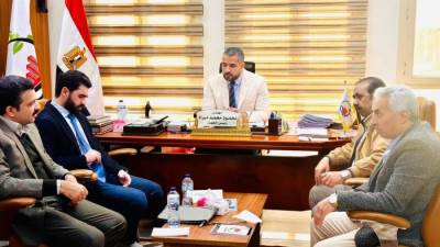 رئيس جهاز العبور الجديدة يعقد اجتماعا مع جمعية شباب الأمل وشركة القادسية