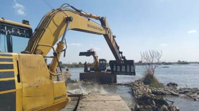 الري: إزالة 39 مبنى مخالف و32 تعدي على نهر النيل بالجيزة