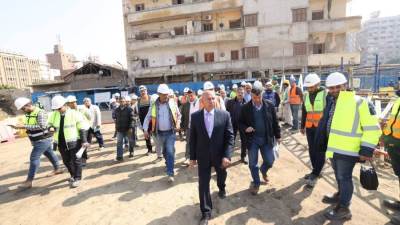 وزير النقل يتفقد محطة الملك الصالح بالمرحلة الأولى للخط الرابع للمترو 