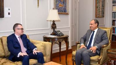 وزير الخارجية يستقبل وزير التخطيط لبحث دعم الاستثمارات العامة والشراكات الدولية