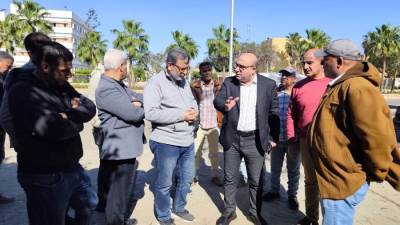 المهندس محمد يوسف يقوم بجولة ميدانية بالحي الأول بالنوبارية الجديدة