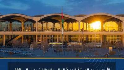 60 % نسبة التشغيل بالطيران المدني الأردني 