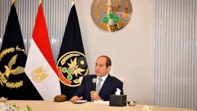 الرئيس السيسي لـ وزارة الداخلية والملتحقين بها: مصر أمانة في رقبتهم