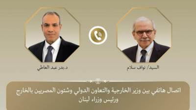 وزير الخارجية ورئيس الوزراء اللبناني يبحثان التصعيد الراهن في لبنان