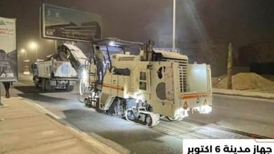 جهاز 6 أكتوبر" يواصل رفع كفاءة محور 26 يوليو 