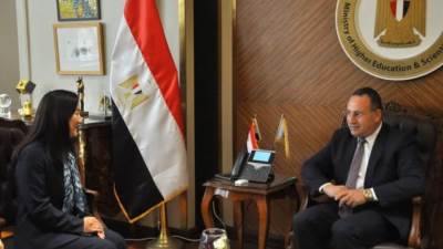 "التعليم العالي" والأمم المتحدة الإنمائي" يبحثان دعم البحث العلمي والابتكار