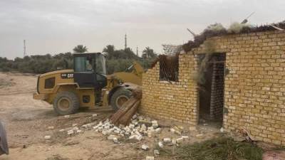 "استصلاح الأراضي" يزيل 21 حالة تعدي على مساحة 3460 مترًا