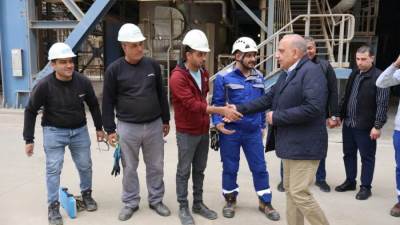 وزير الكهرباء يتفقد محطة كهرباء بنى سويف المركبة لتوليد الكهرباء ببني سويف