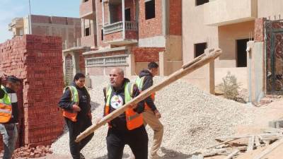 المهندس ياسر عبدالحليم: إزالة 7 لة مخالفات بنائية فى مهدها بحدائق أكتوبر