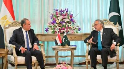 وزير الخارجية ونظيره الباكستاني يبحثان سبل تعزيز العلاقات الثنائية والتطورات الإقليمية