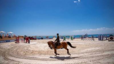 وزارة السياحة والآثار ترعى بطولتي كأس العالم للسباحة وكأس مصر للفروسية بسوما باي