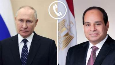 الرئيس السيسي لـ"بوتين" أمن الدول العربية يُعد امتدادًا للأمن القومي المصري