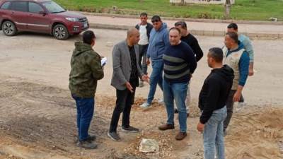  المهندس محمد زكريا: بدء تنفيذ أعمال رصف شارع الحرية بمدينة الشروق