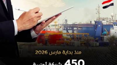  450 شركة أجنبية بطلب تأسيس شركات لها في مصر