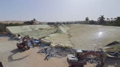  الجيزة تزيل أكبر تعدي على الأراضي الزراعية بأبوالنمرس بمساحة 6000 متر