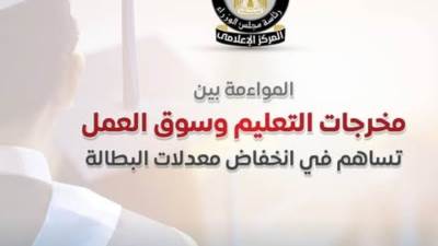 مجلس الوزراء: انخفاض معدل البطالة إلى 6.2% بنهاية 2025 