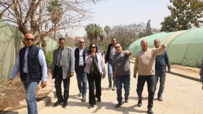 منال عوض تبحث رفع كفاءة "المشتل المركزي" لزيادة إنتاج الأشجار وتشجير المحافظات