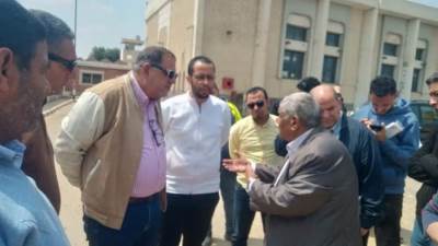 المهندس بسام فضل وممثلى المجتمعات العمرانية  يتابعون منظومة المياه بالشيخ زايد